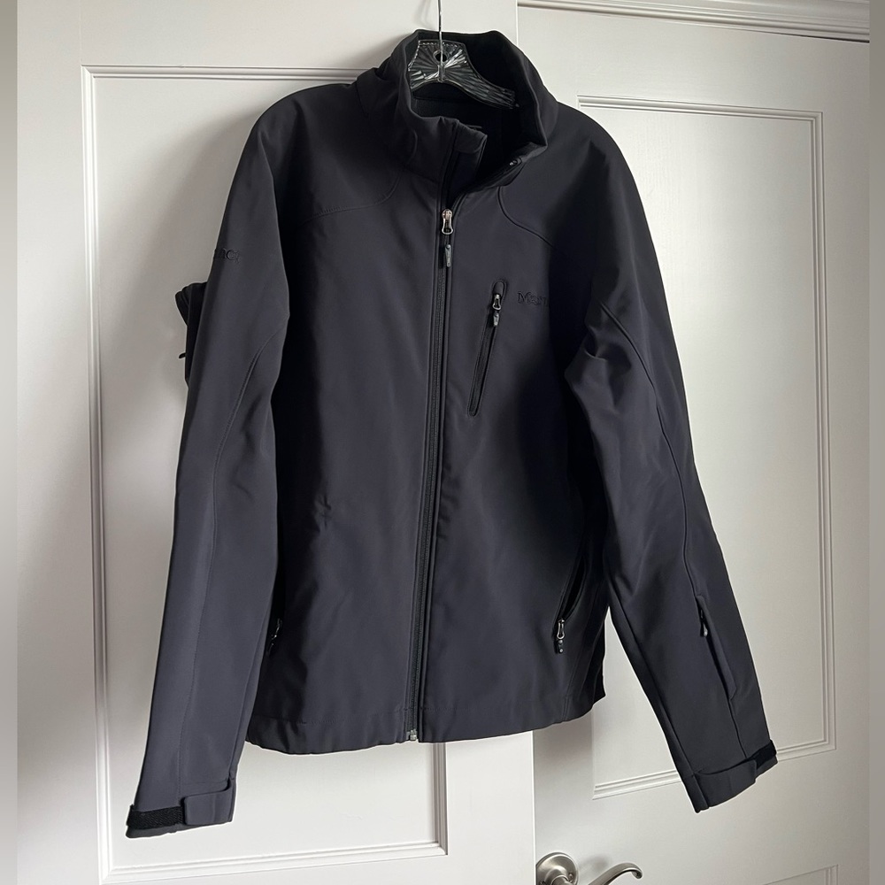 Black winter jacket for men